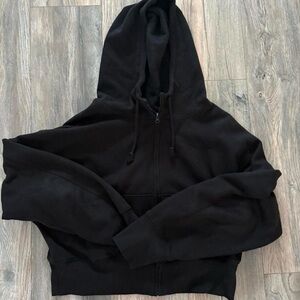 black cropped jacket